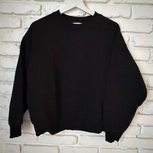 Victoria's Secret Black Crewneck Studded Sweatshirt
